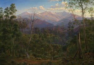 Mont Kosciusko, vu de la frontière victorienne (Mont Hope Ranges)